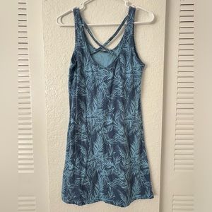 Little tropical blue dress